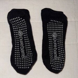 Pilates Black Grip Socks